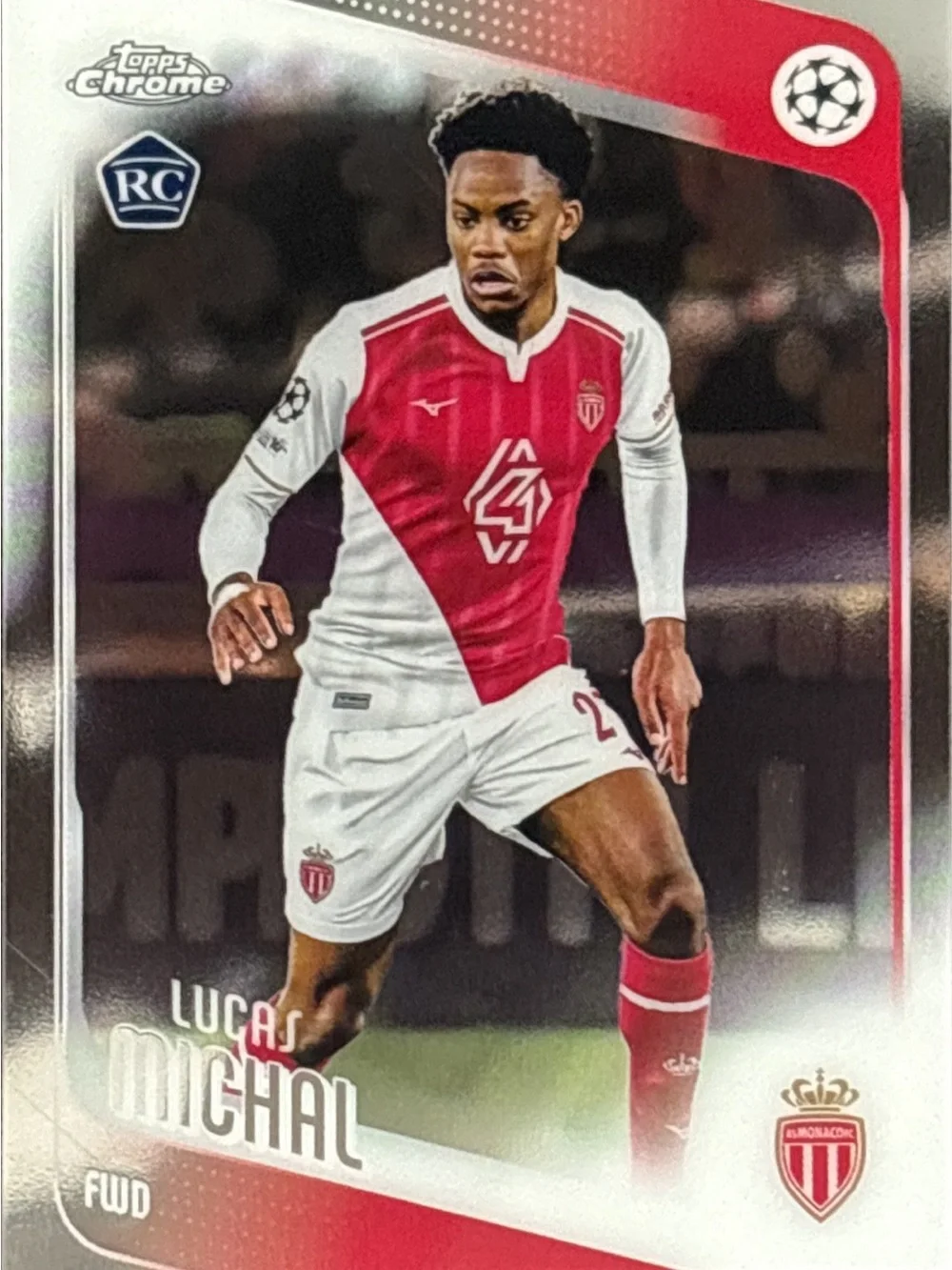 Topps Chrome Lucas Michal Soccer Trading Card